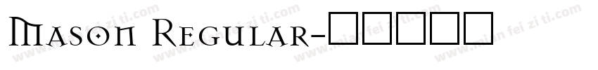 Mason Regular字体转换